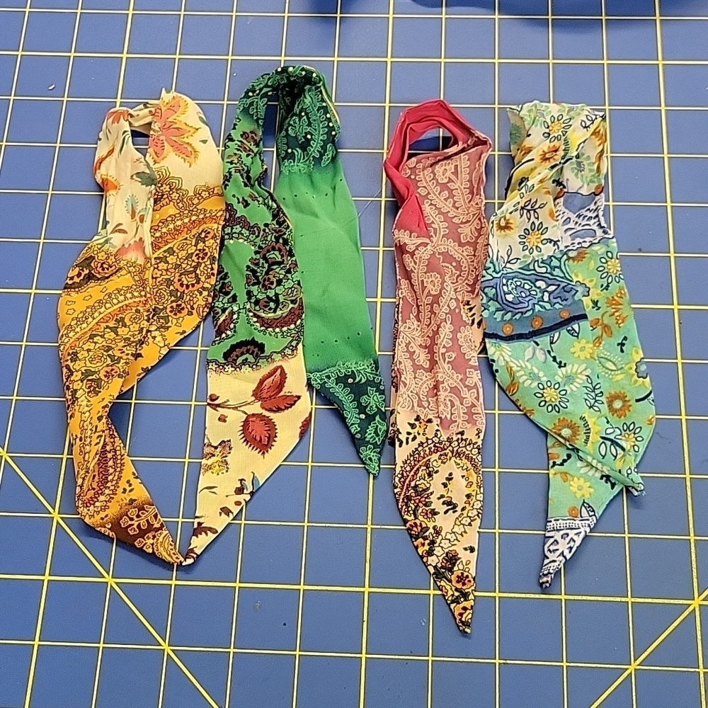 17.5" Wrist Twilly Neck Head Purse Scarf - 4 Beautiful Choices to Choose